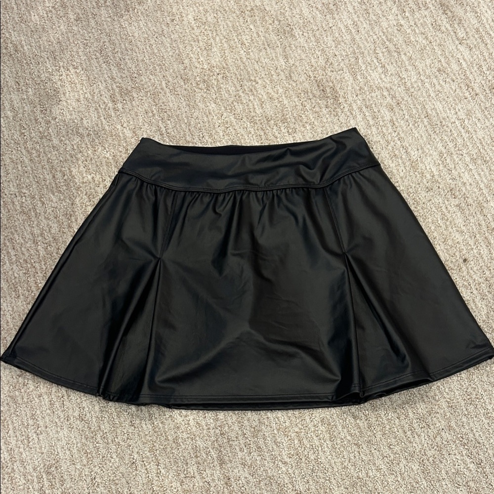 Aerie Real Luxe Faux Leather Mini Skirt